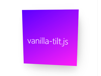 Efecto de inclinación de paralaje interactivo en Vanilla JavaScript-Vanilla-Tilt. js